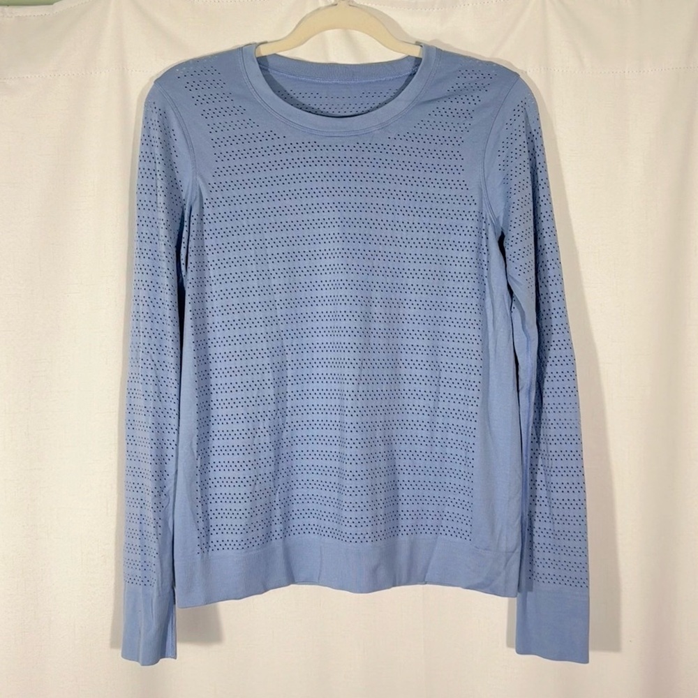 Lululemon Breeze By Long Sleeve in Light Blue